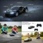 4-Direction RC Toy Car – Police, Racing & Sports Models with Light-Up All-Around Driving