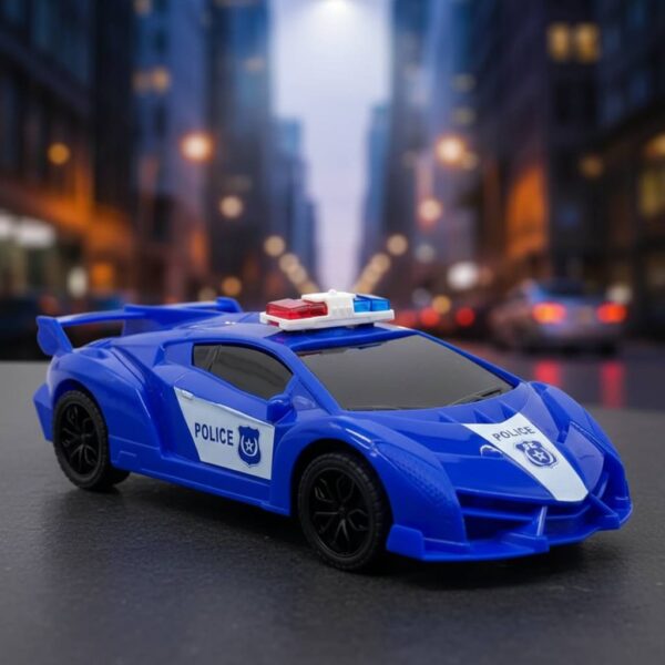 4-Direction RC Toy Car – Police, Racing & Sports Models with Light-Up All-Around Driving