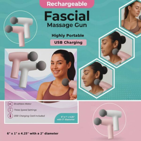 Massage Gun Rechargeable Three-Speed Lightweight Fascial Massager